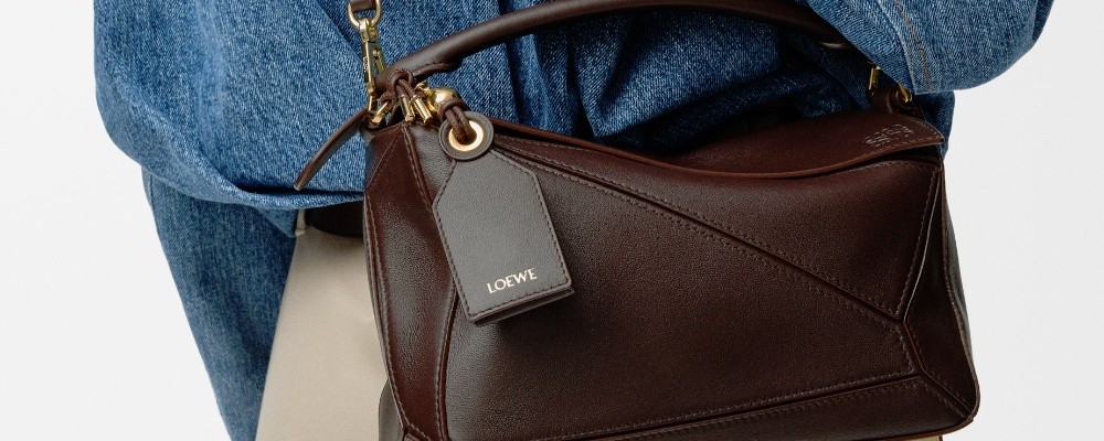 ロエベ パズルバッグ ブラウン画像