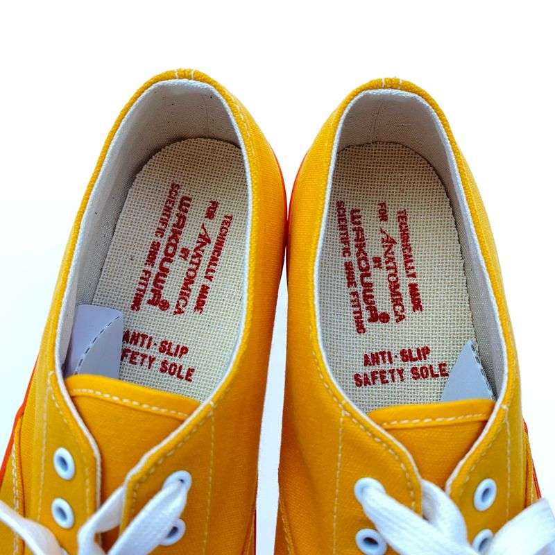 アナトミカ × ワクワ LOW CUTCOTTON YELLOW×WHITE SOLE コットン スニーカー 買取実績　画像