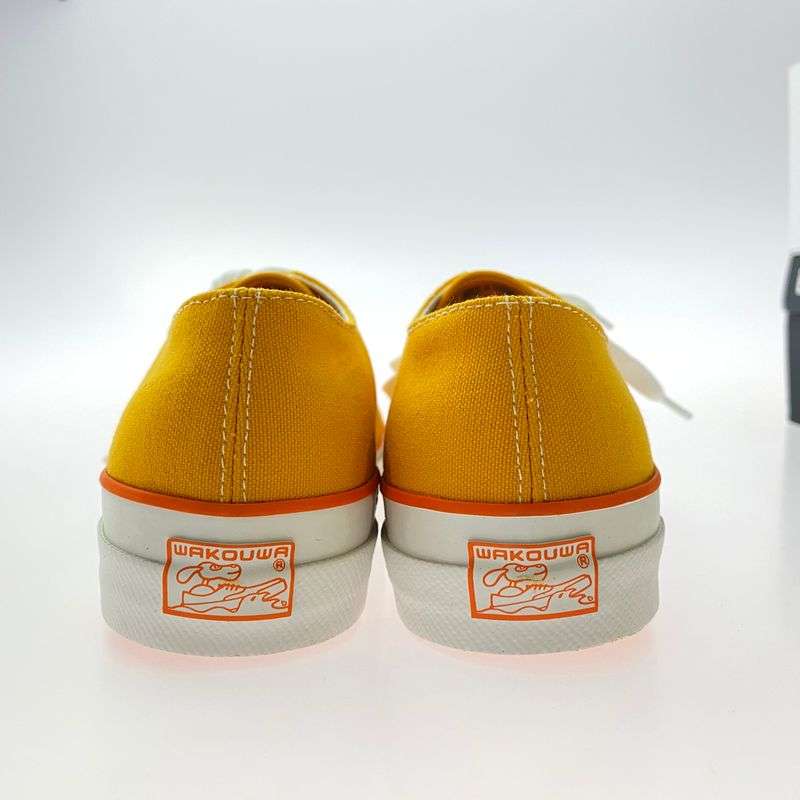 アナトミカ × ワクワ LOW CUTCOTTON YELLOW×WHITE SOLE コットン スニーカー 買取実績　画像