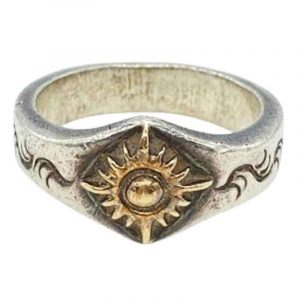 アリゾナフリーダム K18 太陽神付き 唐草 シルバー リング 買取実績