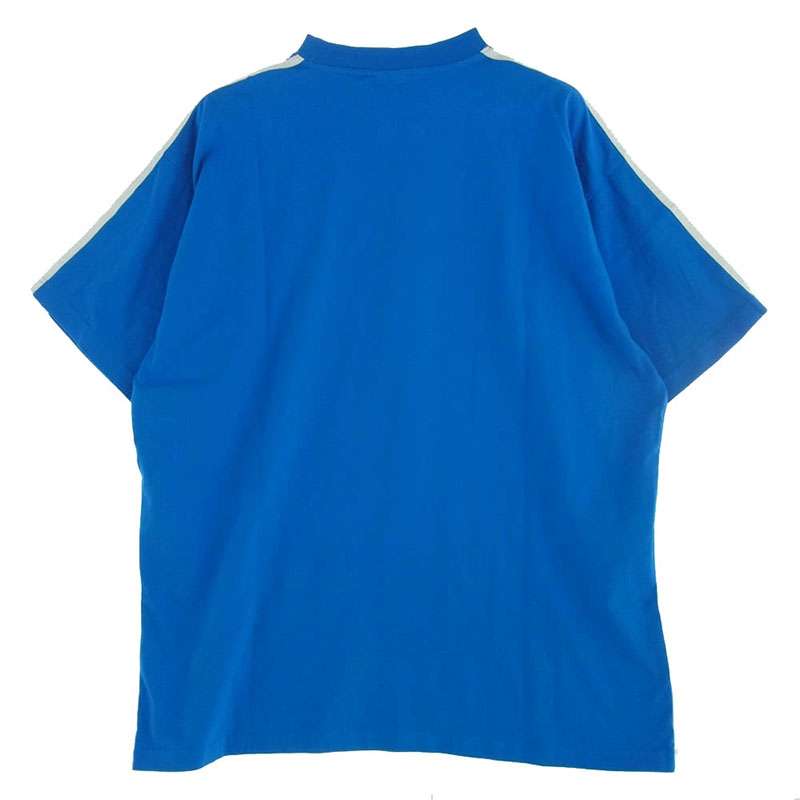 バレンシアガ 23SS 739101 TNVA6 × adidas アディダス Stripe Tee 3ストライプ ロゴプリント オーバーサイズ 半袖 Tシャツ 買取実績 画像