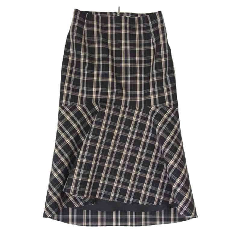 バレンシアガ 571616 TGT02 Godet Midi Skirt チェック柄 ゴデット ミディ スカート 買取実績 画像