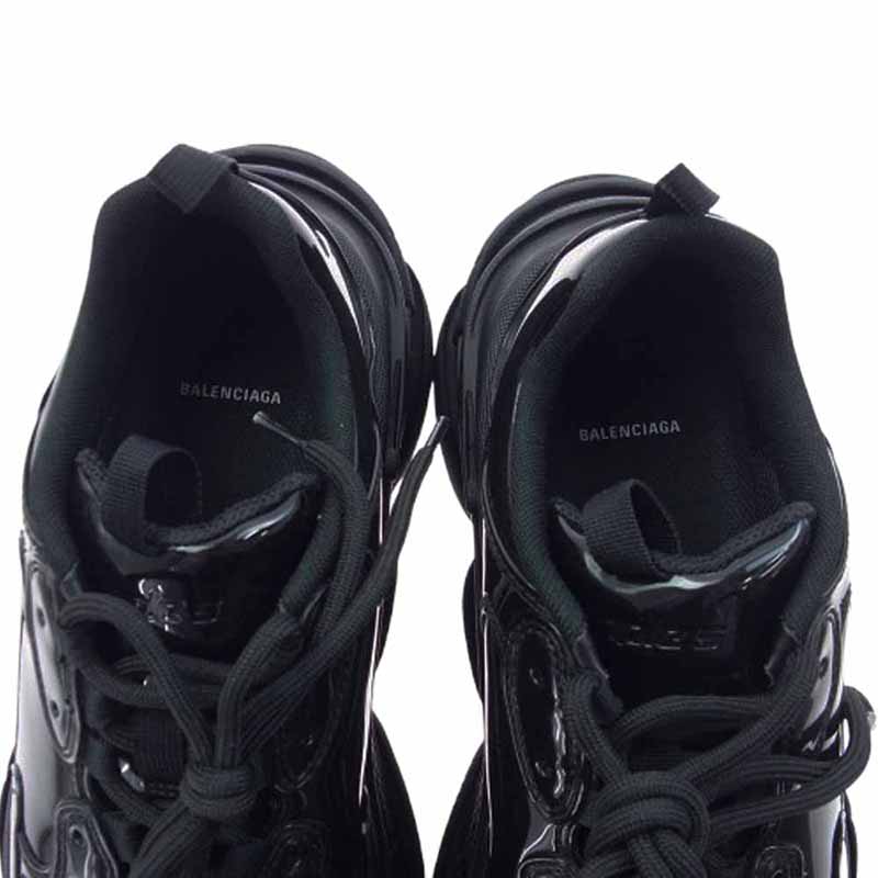 バレンシアガ 734954 Triple S Sneaker Black Patent トリプルS エナメル パテント スニーカー 買取実績 画像