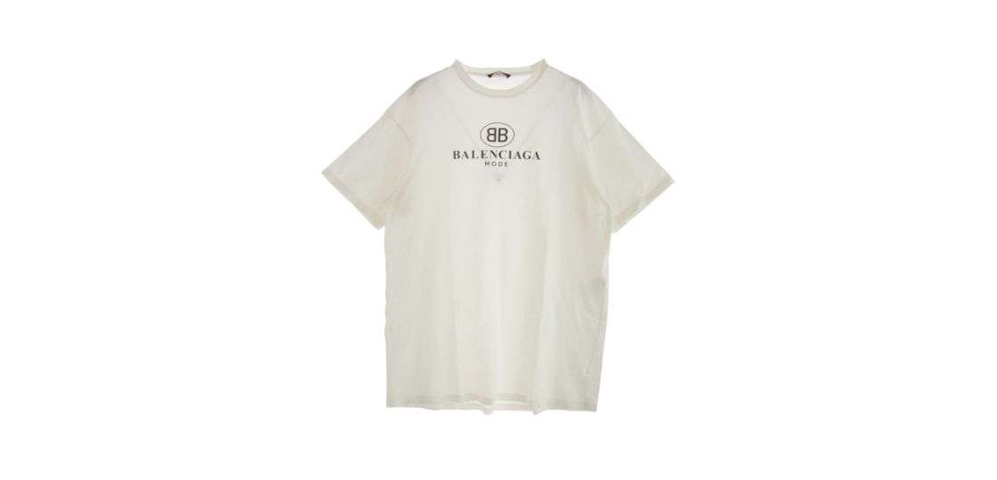 バレンシアガ 19SS 556150 TYK23 BB ロゴプリント Tシャツ 買取実績