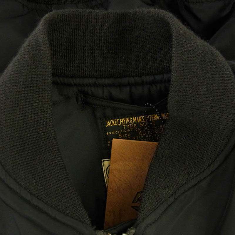 バズリクソンズ BR14964 WILLIAM GIBSON COLLECTION Type BLACK MA-1 SLENDER ウィリアムギブソン MA-1 フライト ミリタリー ジャケット 買取実績 画像