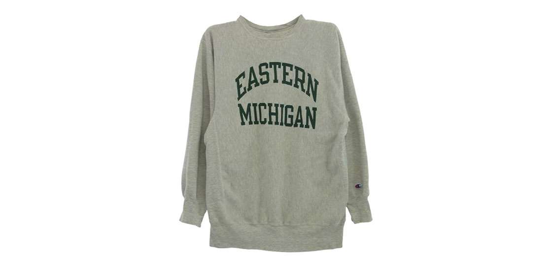チャンピオン 90s USA製 reverse weave EASTERN MICHIGAN ロゴ