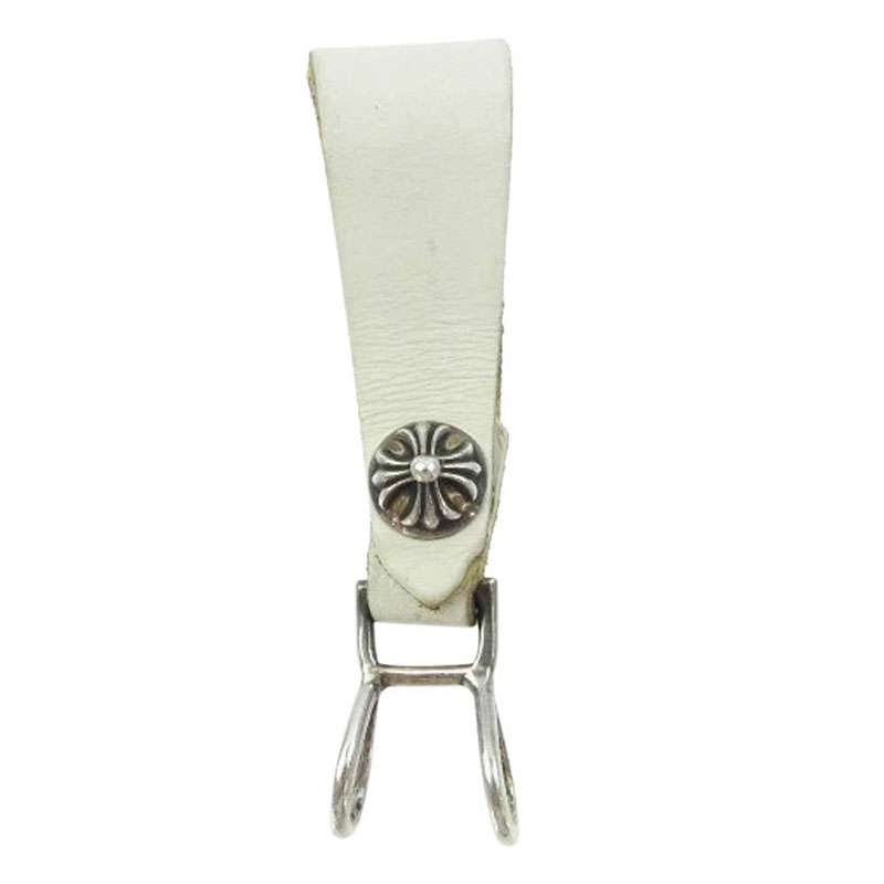 クロムハーツ（原本無） BELT LOOP クロスボール ボタン レザー ベルト ループ 買取実績 画像