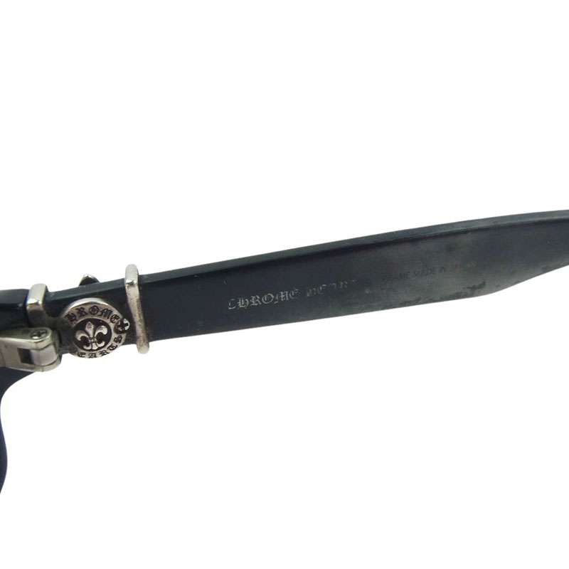 クロムハーツ（原本無） 銀座店購入印字入り冊子付属 度入り GITTIN ANY-II BS フレア テンプル スクエア 眼鏡 アイウェア 買取実績 画像