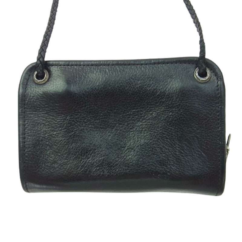 クロムハーツ(原本無) 初期 オールド コノリーレザー ダガージップ ラウンドファスナー レザーブレイド ショルダー ウォレット 財布 買取実績 画像