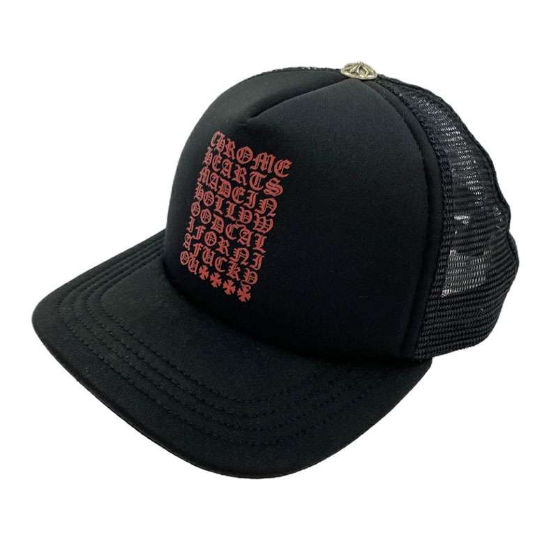 クロムハーツ（原本無） TRUCKER CAP トラッカー メッシュキャップ ヴァーティカルロゴ クロスボール付 帽子 買取実績 画像