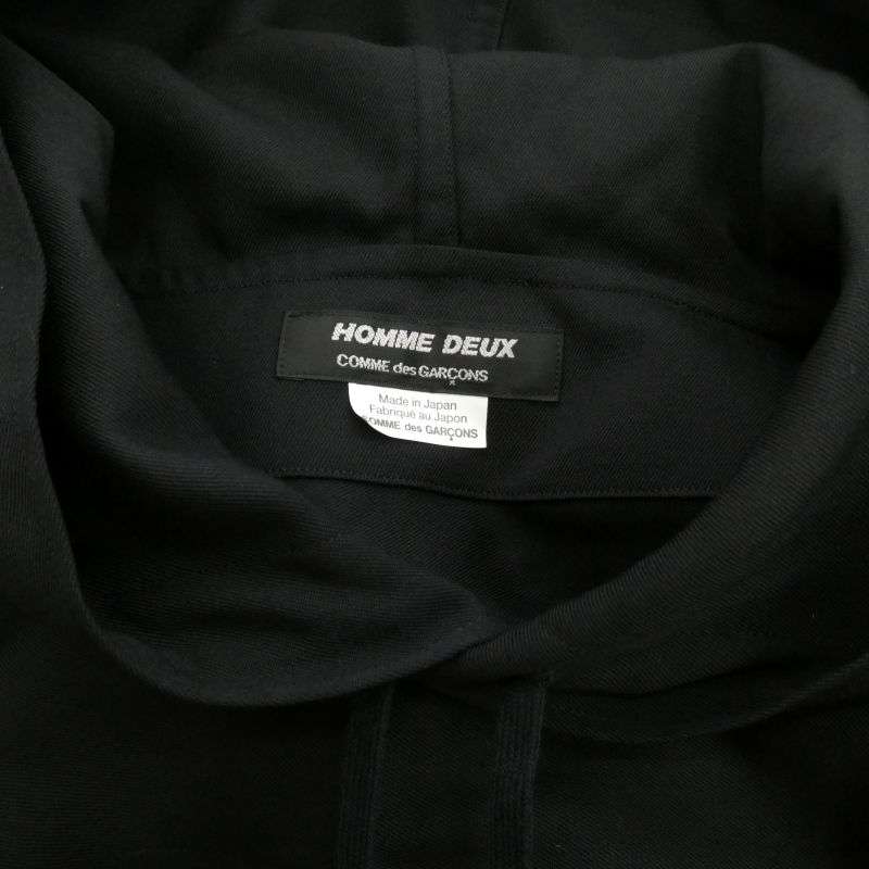 コムデギャルソンオムドゥ AD2023 DL-K802-051 ウールギャバジン プルオーバー パーカー ケープ ポンチョ 買取実績 画像