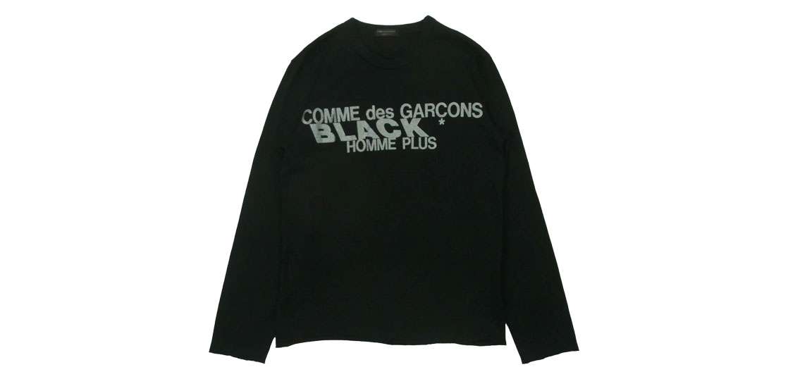 【希少・アーカイブ】コムデギャルソンオムプリュス　ブランドロゴカットソー　ロンT 希少・アーカイブ】コムデギャルソンオムプリュス ブランドロゴ