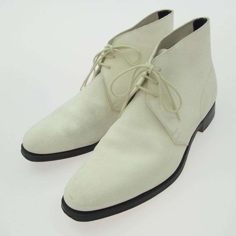 クロケットアンドジョーンズ Chukka Boot レザーソール スエード チャッカ ブーツ 買取実績　画像