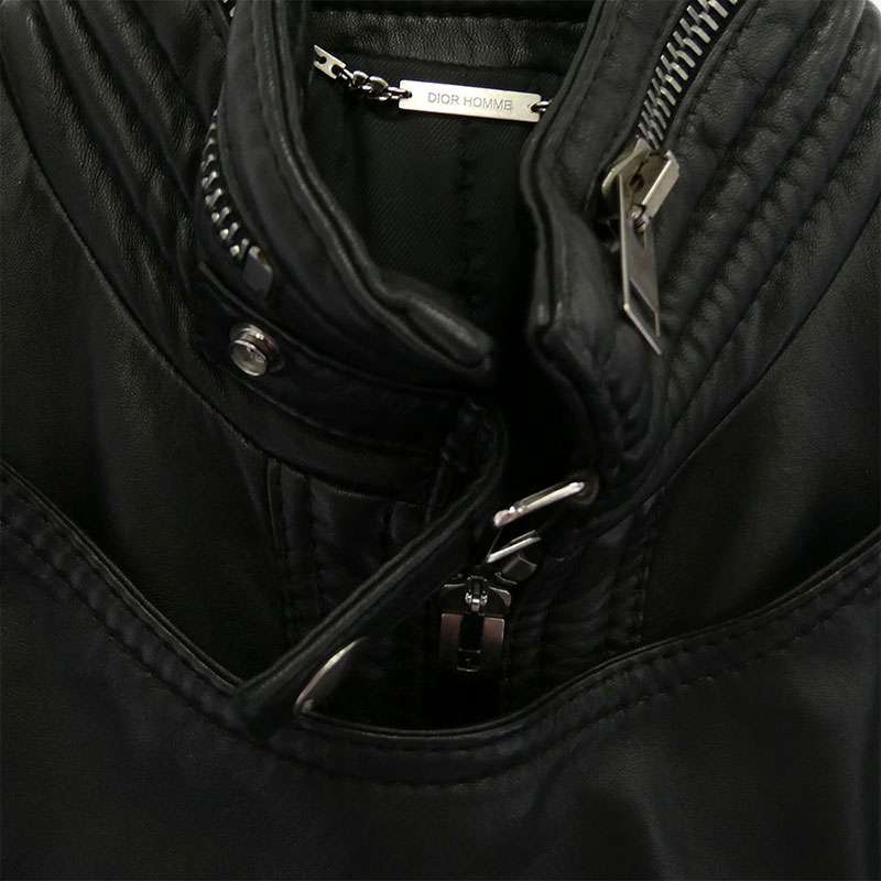 ディオールオム 04AW 4HH5041101 エディ期 フラップ レザー シングル ライダース ジャケット 買取実績 画像