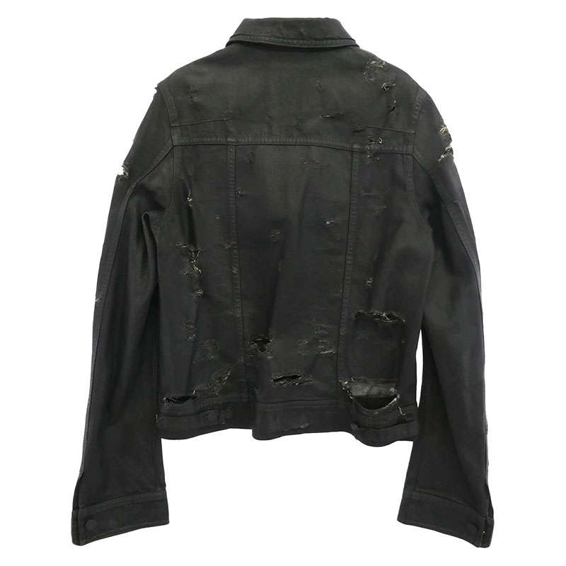 ディオールオム 04SS 4EH1049686 エディ期 コーティング デストロイ デニム ジャケット 買取実績 画像