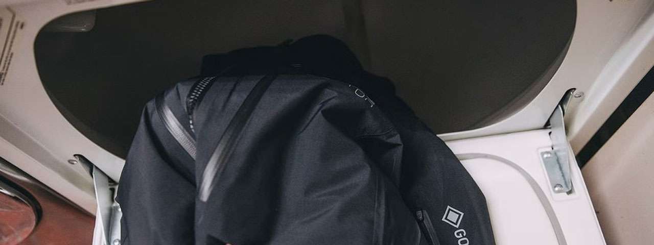 ゴアテックスについて　失敗例②：長時間の脱水でシワだらけに　画像