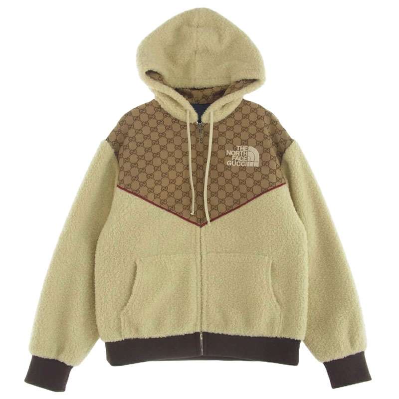 グッチ 21SS 644582 XJC3T × THE NORTH FACE ノースフェイス キャンバス シアリング ボア ジャケット 買取実績 画像