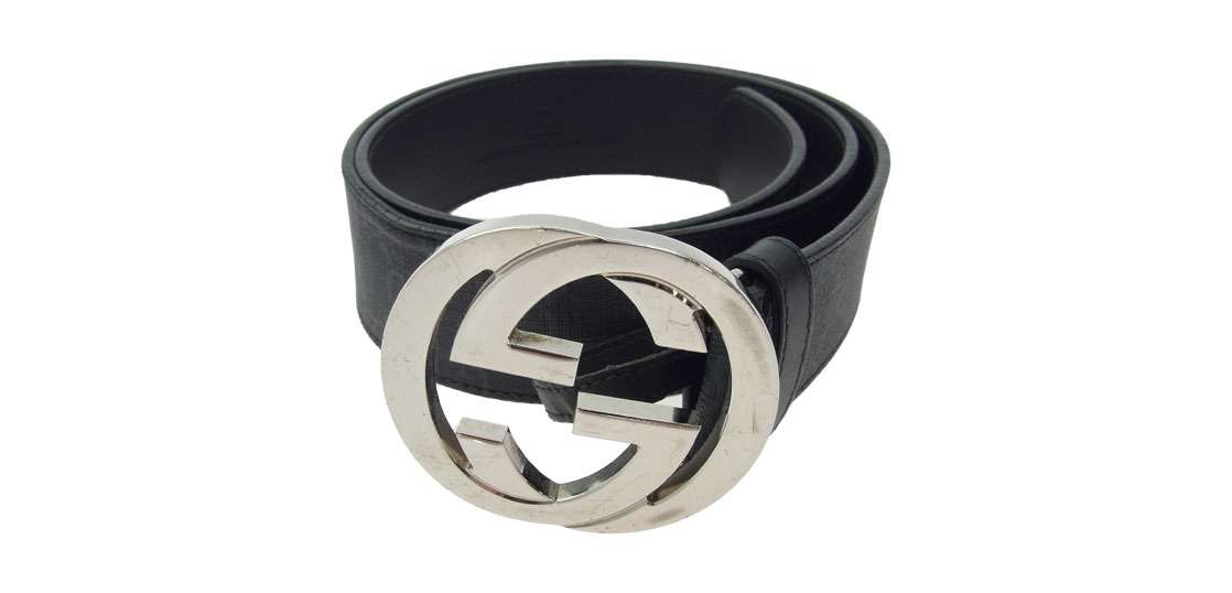 グッチ 411924 インターロッキング Gバックル レザーベルト 買取実績