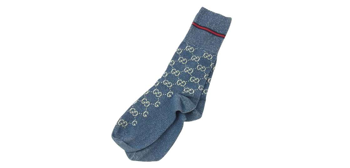 GUCCI GGロゴ ソックス ベージュ GUCCI GGロゴソックス Lサイズ ベージュ