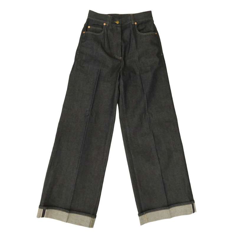 グッチ 689097 XDBW2 ホースビット バギー ワイド デニム パンツ 買取実績 画像