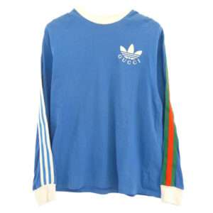 グッチ × adidas アディダス 700506XJEKO ロゴプリントサイドライン長袖 カットソー 買取実績