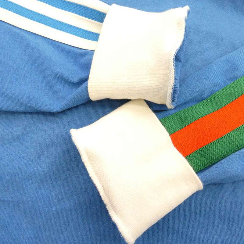 グッチ 700506XJEKO × adidas アディダス ロゴプリントサイドライン長袖 カットソー 買取実績 画像