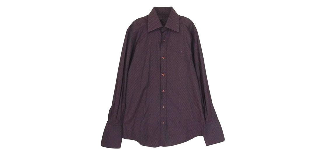 グッチ イタリア製 総柄刺繍 長袖 ドレス シャツ 買取実績