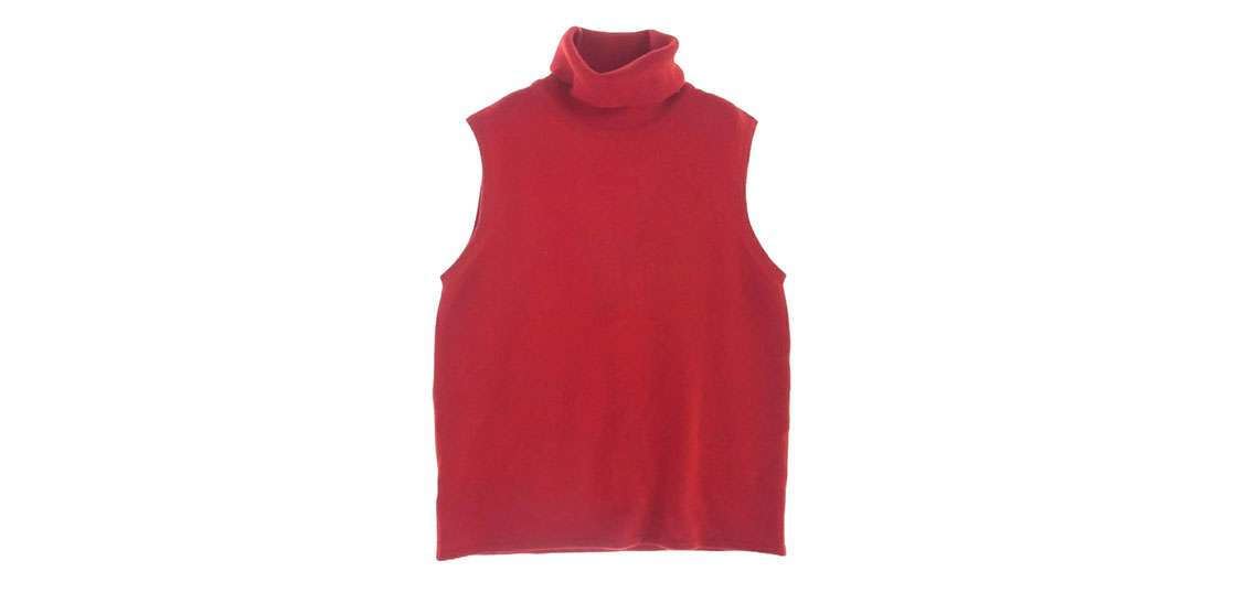 エルメス スコットランド製 カシミヤ 100% チャーム付 ノースリーブ ハイネック ニット 買取実績