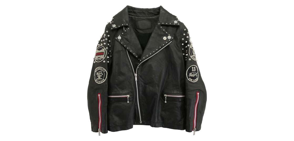 ヒステリックグラマー 0113LB02 ラムレザー スタッズ ダブル ライダース ジャケット 買取実績