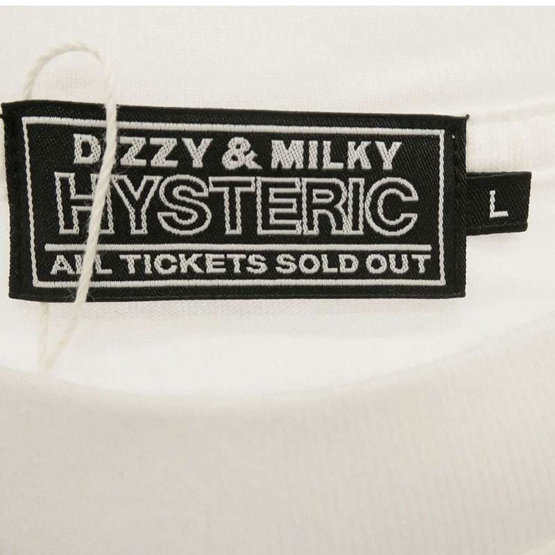 ヒステリックグラマー 02253CT19 ミルク別注 MILK RAID HYS ミルクレイド プリント 半袖 クルーネック Tシャツ 買取実績 画像