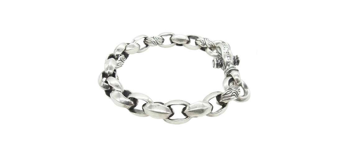 レナードカムホート　ロンワンズ　シルクリンクブレスレット プレーンサークル シルク リンク (M) ブレスレット (プレーン サークル) クラスプ