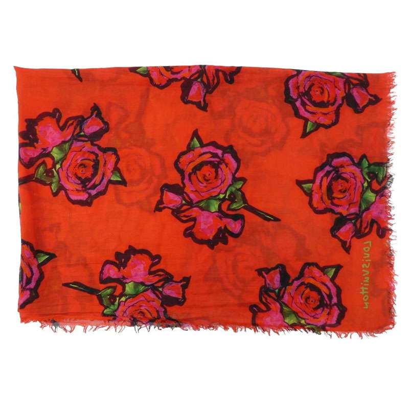 ルイヴィトン M72379 カシミヤ シルク エトールローズ 大判ストール 買取実績 画像