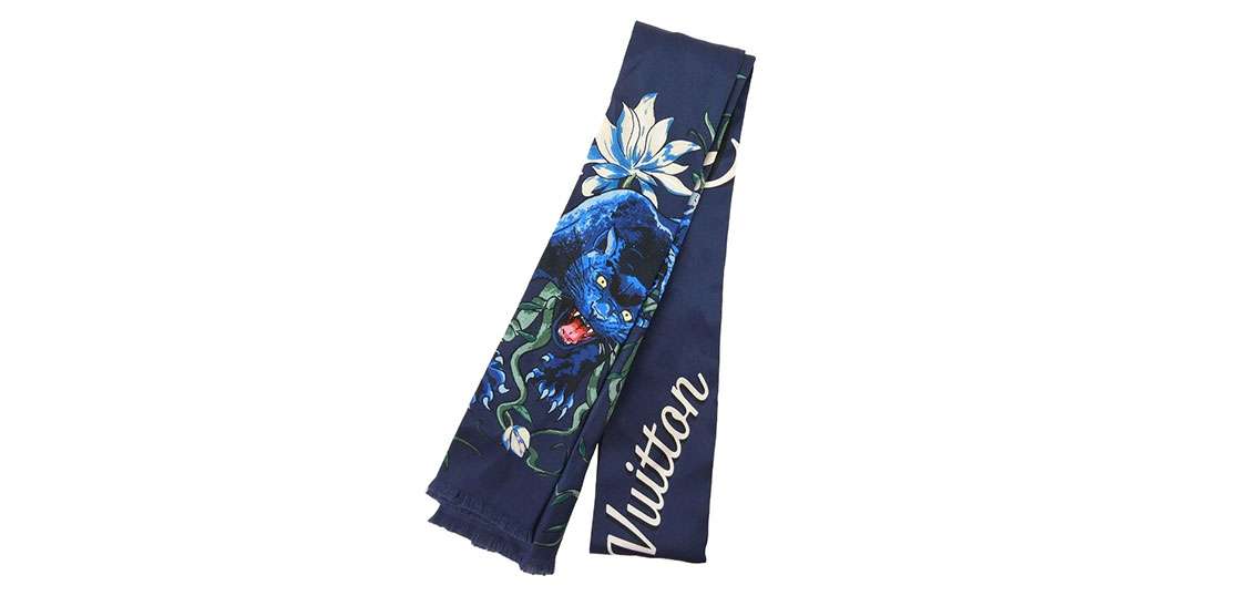 ルイヴィトン MP1708 キムジョーンズ期 フローラルパンサー シルク スカーフ ストール 買取実績