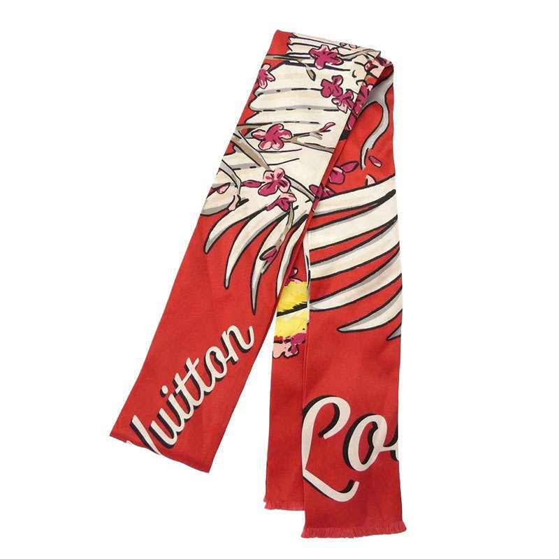 ルイヴィトン MP1709 キムジョーンズ期 ツル シルク スカーフ ストール 買取実績 画像