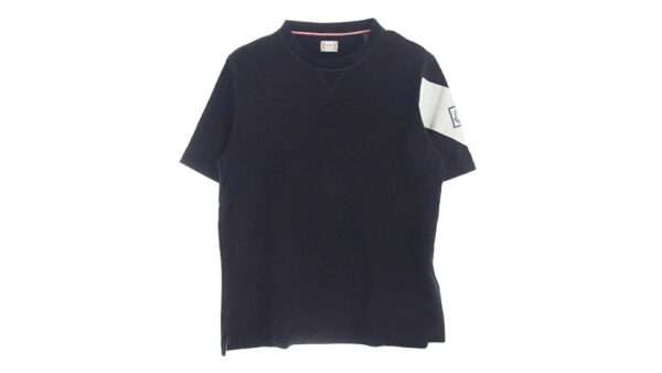 モンクレール ガムブルー D13918010750 829D1 MAGLIA Vガゼット リブネック 袖ロゴ 半袖 Tシャツ 買取実績
