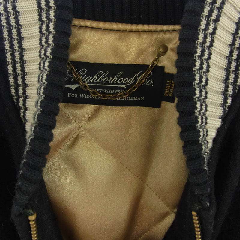 ネイバーフッド 14AW 142TSNH-JKM05 バーシティ ジャケット ウール レザー スタジャン 買取実績 画像