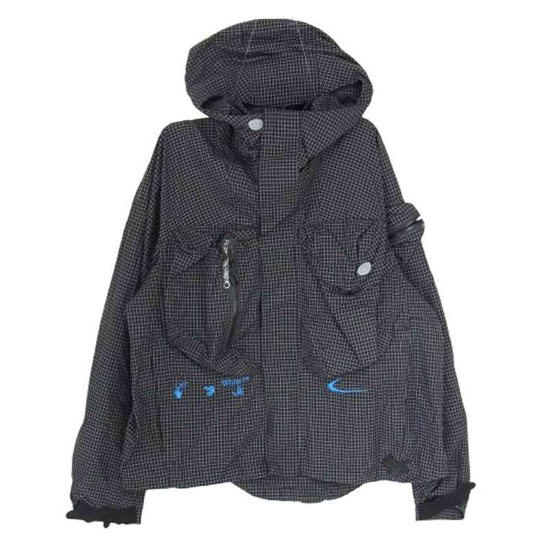 ナイキ DN1750-010 OFF-WHITE オフホワイト AS NRG JACKET チェック ロゴ刺繍 マウンテンパーカー フーディー ジャケット 買取実績 画像