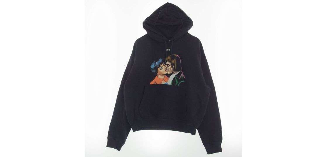 オフホワイト OMBB037R19B97003 KISS OVER HOODIE プルオーバ― パーカー 買取実績
