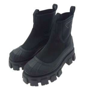 プラダ 2UE029 モノリス Re-Nylon ギャバジン プラットフォーム ブーツ 買取実績