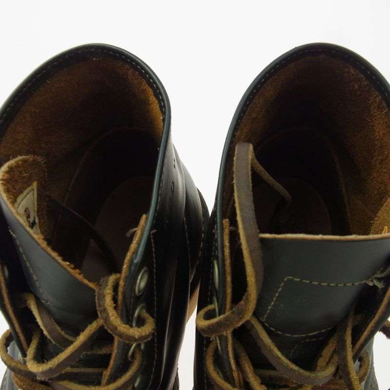 レッドウィング 9870 四角犬タグ復刻 ブラッククロンダイク 茶芯 IRISH SETTER ワーク ブーツ 買取実績　画像
