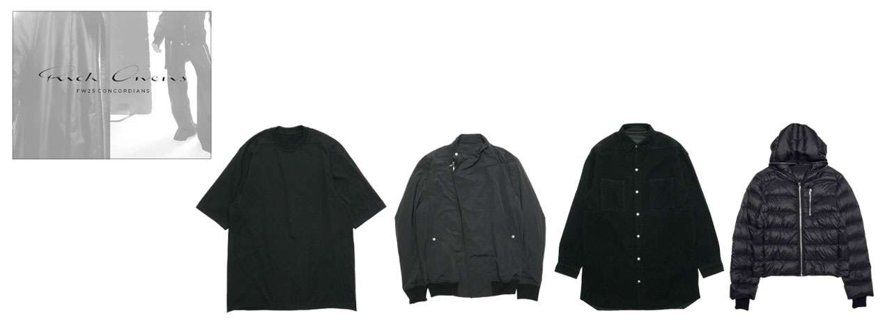 リボリューション仙台の主要取り扱いブランド Rick Owens 画像