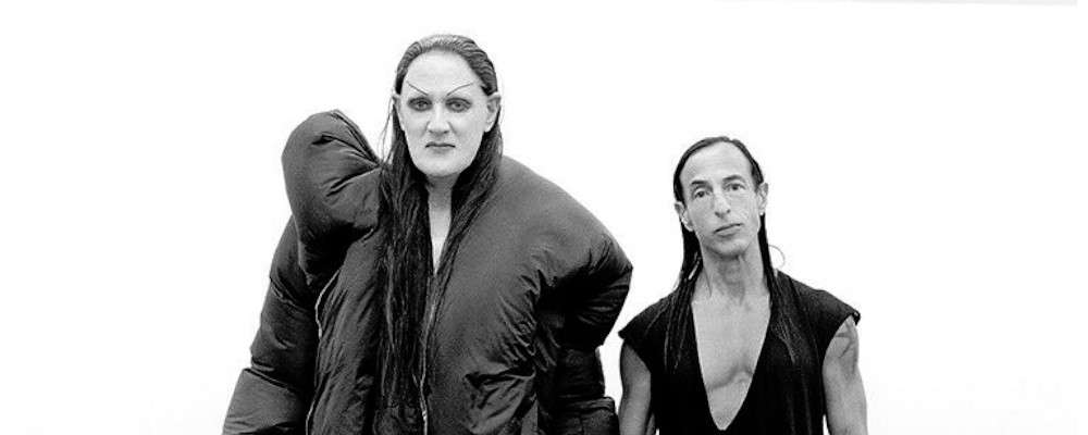 リックオウエンスとウィメンズモデル画像