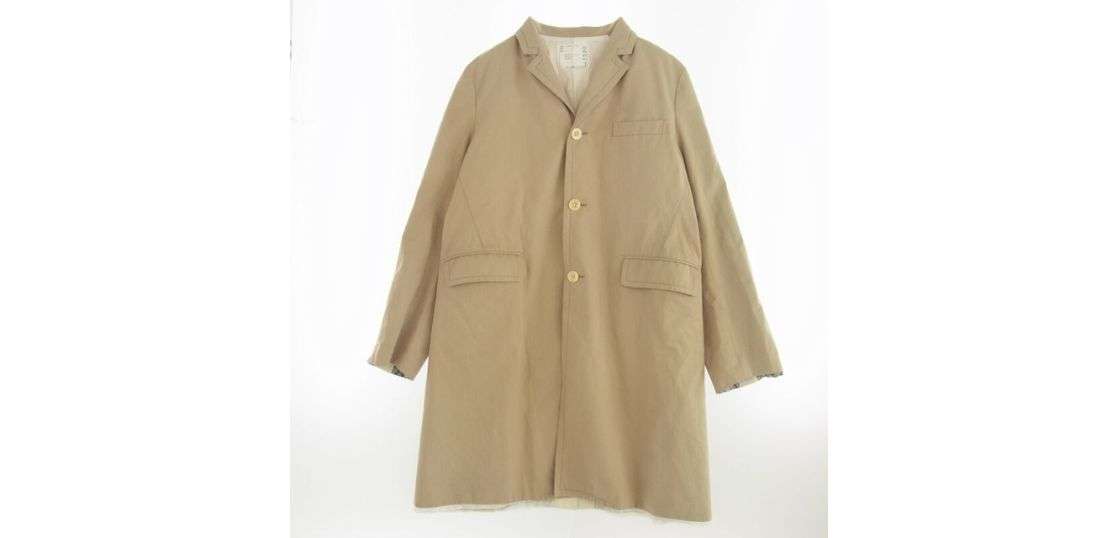 サカイ 18AW 18-01530M ステッチデザイン チェスター コート 買取実績