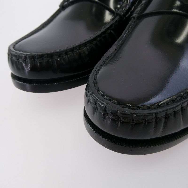 サンローラン 703741 ロゴプレート レザー シューズ ペニーローファー 買取実績 画像