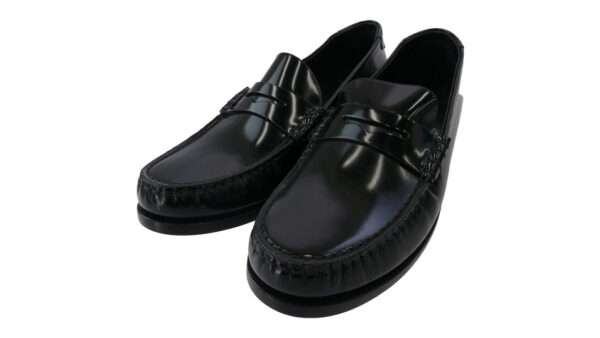 サンローラン 703741 ロゴプレート レザー シューズ ペニーローファー 買取実績