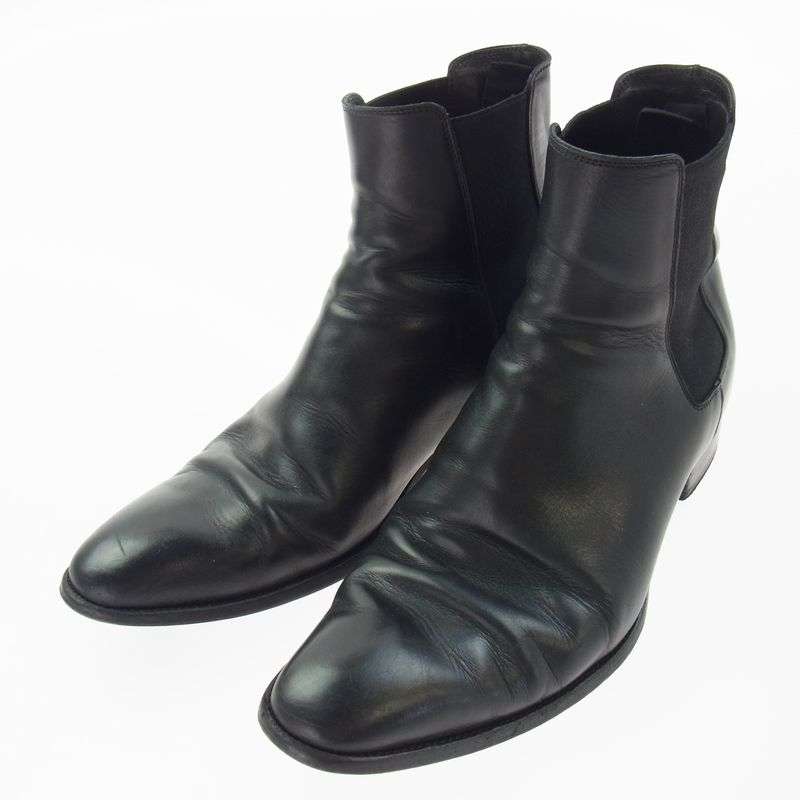 サンローラン 592438 wyatt chelsea boots レザー サイドゴア チェルシー ブーツ 買取実績　画像
