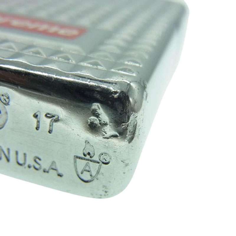 シュプリーム 17AW Zippo armor silver ジッポライター アーマー ダイヤモンドカット 買取実績 画像