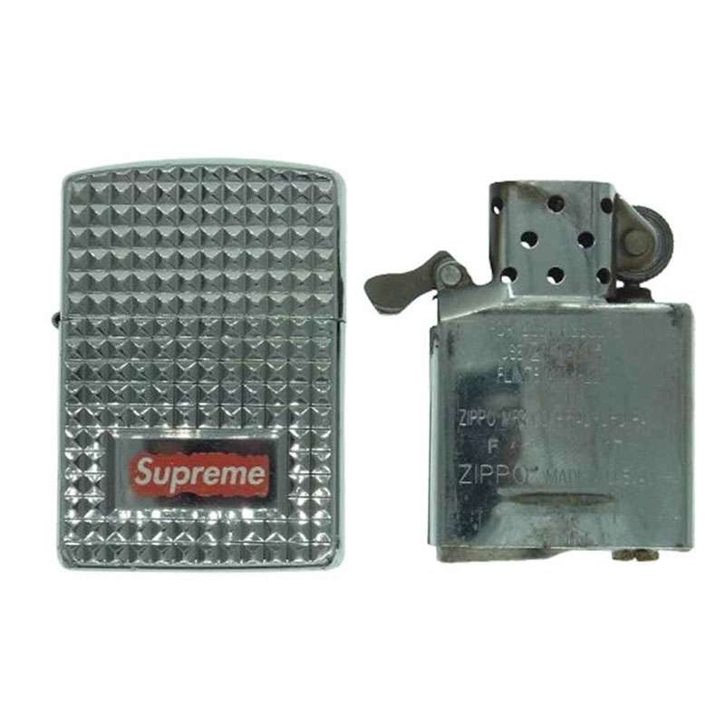 シュプリーム 17AW Zippo armor silver ジッポライター アーマー ダイヤモンドカット 買取実績 画像