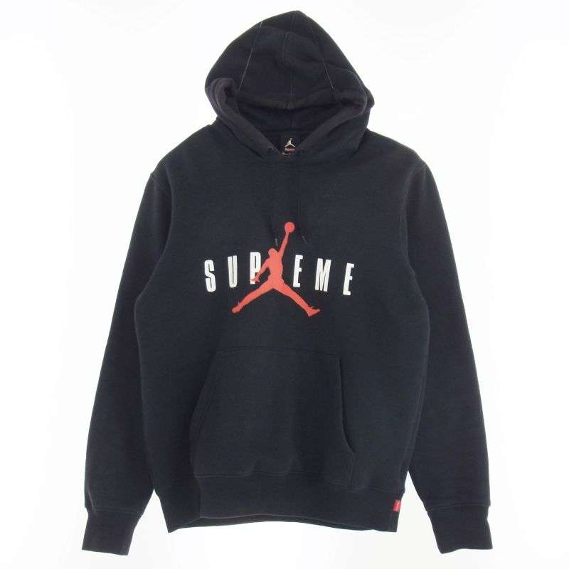 シュプリーム 24AW 799705-010 × Nike ナイキ Jordan Hooded Sweatshirt ジョーダンブランド ロゴプリント プルオーバー パーカー フーディ 買取実績 画像