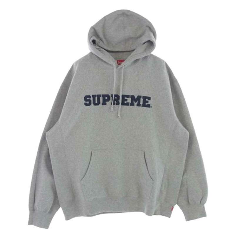 シュプリーム 24SS Collegiate Hooded Sweatshirt カレッジエイト ロゴ プルオーバーパーカー フーディ 買取実績 画像
